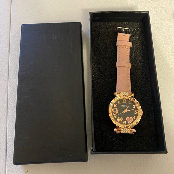 Izzy and Liv Pink Tone Watch with “That Melanin” Pendant New in Box - Picture 1 of 13